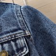 thumbnail image 4 of SHIWEN Toddler Baby Girls Jean Jacket Kids Fringe Hem Denim Jacket for Spring Fall Long Sleeve Coat Girls Casual Outerwear 1 -6 Years, 4 of 9