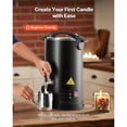 thumbnail image 2 of Wax Melter For Candle Making, 10.6 Qts, Fast And Even Heating, With Easy Pour Spout And Temp Digital Display, Hourglass Base For Non-Stick Smooth Flow, Wax Melting Pot For Making Candles Soaps, 2 of 10