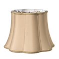 thumbnail image 1 of Cloth & Wire SI52164 Slant Melon Out Scallop Softback Lampshade with Washer Fitter, Vintage Gold, 1 of 3