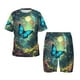 thumbnail image 1 of Fotbe Enchanted Forest Butterfly A Pijama Estampada de 2 Piezas para Niños – Ropa de Dormir de Manga Corta Cómoda para Niños y Niñas, Camiseta y Shorts de Algodón-3X-Large, 1 of 6