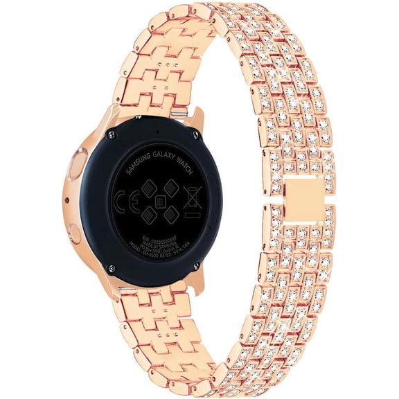 YUYAN-Band with Case Compatible for Samsung Galaxy Watch 8/7/6 40mm 44mm, 20mm Women Bling Replacement Strap & PC Protective Bumper Face Cover for Galaxy Watch 8/7/6 (Size Optional)