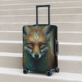 thumbnail image 2 of Lsque Vintage Pattern Fox Printed Luggage Cover, Travel Luggage Protector,Scratch and Dirt Resistant, Fits 18-32 Inch Luggage - Small, 2 of 9