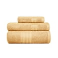 thumbnail image 5 of Dewall Maisons Beige 18-Piece Plush Towel Set, 100% Cotton - Ultra-ComFortable, Quick-Drying - Includes 4 Bath Towels, 6 Hand Towels, 8 Washcloths - Perfect For Luxurious Bathrooms, 5 of 12