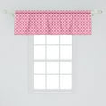thumbnail image 2 of Ambesonne Abstract Geometry Window Valance, Feminine Motifs, 54" X 18", Pale Eggshell Hot Pink, 2 of 3