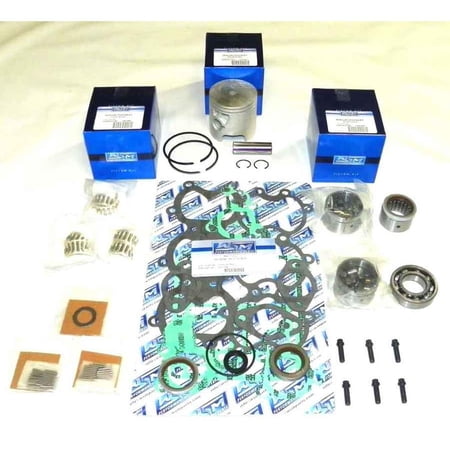 New .010 Over 2.965 Powerhead Rebuild Kit Compatible With Mercury 3 Cyl Jet 45HP 1991-1997 Mariner MODELS By Part Numbers 100-07-11