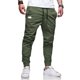 thumbnail image 2 of Pantalones informales de corte recto y cintura media para hombre - Largo completo, botones/bolsillos decorativos - Algodón - Tallas M-XXXL, 2 of 2