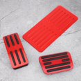 thumbnail image 4 of Juego de cubierta de transmisión automática de aluminio con pedal de pastillas de freno de coche antideslizantes apto para BYD Song (rojo), 4 of 9