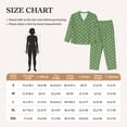 thumbnail image 4 of Balery 60s and 70s Style Conjunto de Pijama con Estampado para Mujer, Conjunto de Dos Piezas con Manga Larga, Ropa de Dormir Suave con Bolsillos, Pijamas Cómodos-Medium, 4 of 7