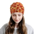 thumbnail image 2 of Naloa Pizza Soft Beanie Hat, Knit Beanie Daily Beanie in Fine Knit for Women Men Winter Travel, Outdoor, 2 of 7