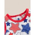 thumbnail image 4 of Hirigin 4th of July Baby Girl Boy Outfits 0 3 6 12 18 Months Romper Sleeveless Stars Stripes Print One Piece Jumpsuit Summer Clothes, 4 of 7