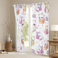 thumbnail image 3 of Homewish Kawaii Purple Kitten Black Out Curtains, Cartoon Cat Lover Curtains Pack of 2 (42x63 Each), Teens Kids Boys Girls Bedroom Curtains, Blackout Curtains Decor, 3 of 6