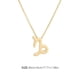 thumbnail image 4 of Collar del zodiaco Minnieouse Capricornio dorado Ajustable Cómodo Ins Personalidad Superficie lisa, 4 of 6