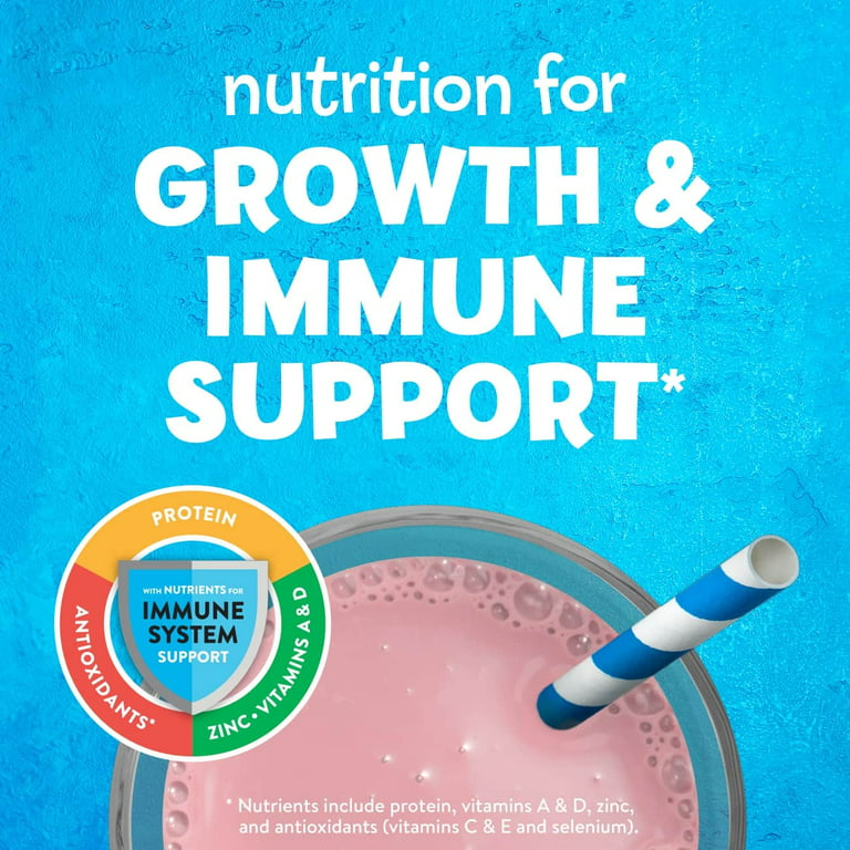  PediaSure Grow & Gain with Immune Support, Kids Protein Shake,  27 Vitamins and Minerals, 7g Protein, Helps Kids Catch Up On Growth,  Non-GMO, Gluten-Free, Chocolate, 8 Fl Oz (Pack of 24) 