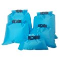 thumbnail image 1 of Lot de 5 Sacs Étanches Secs pour Radeaux Bateau Kayak Dérive Rafting Canoë Sac Pliable Portable Randonnée Natation Voyage Sac Bleu Ciel, 1 of 7