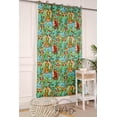 thumbnail image 2 of The Art Box Green Lady & Floral Printed Curtain, 35 x 63 in Cotton Curtains for Bedroom, Curtains for Living Room, Kitchen Bedroom Shower Curtains Drapes, Farmhouse Guestroom Decor 2 Panels Set, 2 of 6