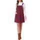 thumbnail image 2 of Vestido de Pana para Mujeres INSPIRE CHIC con Tirantes Ajustables, Botones y Bolsillos XL 1, 2 of 6