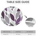thumbnail image 6 of Purple Leaf Pattern Round Fitted Tablecloth with Elastic Edge,Dining Table Cover Waterproof,Outdoor Round Tablecloth for Camping,Dining,Indoor and Outdoor, 6 of 7
