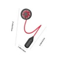 thumbnail image 4 of Hwkond Neck Fan Wrap-around Wrap-around Cervix Fan Port Portable USB Rechargeable Corporal Fan Desktop Handheld Silent Electric Fan For Desk Running Travel Sports Outdoor on Clearance, 4 of 6