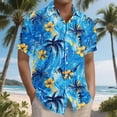thumbnail image 3 of DJDLJWCJ Short Sleeve Men Hawaiian Shirts, polo Shirts for Men Mens Casual Button Down Shirts Summer Beach Shirts Multicolor 3XL, 3 of 6