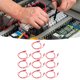 thumbnail image 4 of Juego De Enchufes Tipo Banana, 30Vac-60Vdc Máximo 19A PA Carcasa De Plástico Cable De Prueba Macho A Hembra 10 Juegos Para Pruebas Electrónicas ANGGREK Rojo, 4 of 8