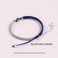 thumbnail image 1 of Fiudx Pulsera de Amor, Cuerda de Cuentas de Plata Tejida a Mano, Pulsera de Nudos Ajustables, Regal Simbólico de Amor, Regal de Aniversario de Cumpleaños, Gesto Romántico, Cómodo de Llevar., 1 of 2