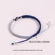thumbnail image 2 of Xihbxyly Pulseras de La Amistad Tejidas a Mano, Elegante Diseño Ajustable, Cuerda Suave con Cuentas Plateadas, Regalo Perfecto para Aniversarios, Cumpleaños, San Valentín, Todas Las Edades., 2 of 3