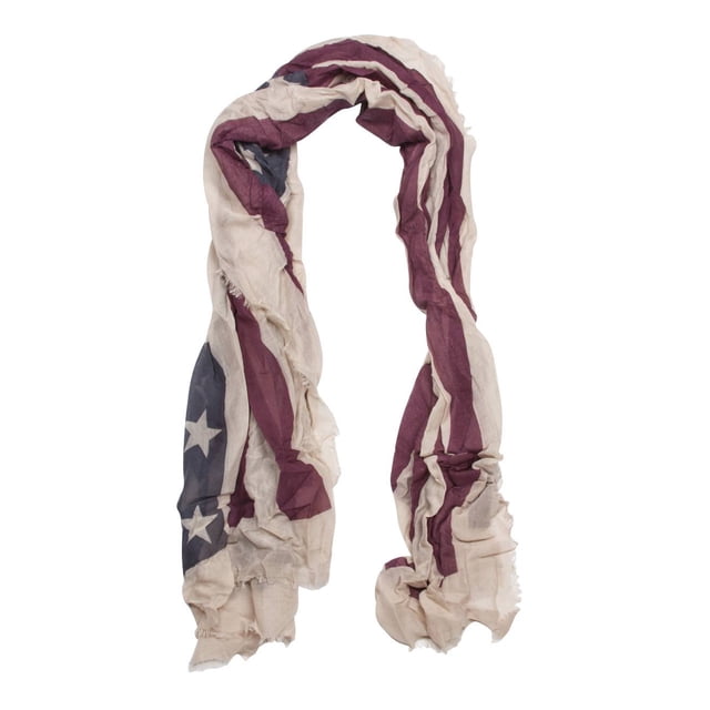 USA Themed Scarf - Vintage Beige
