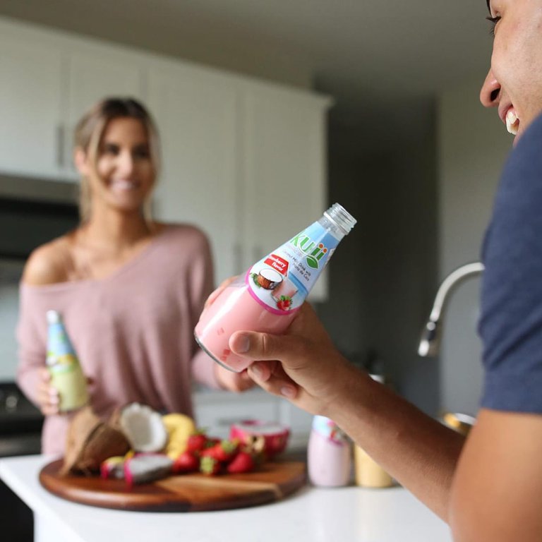 Coconut Milk With Nata De Coco Drink Banana 290 Ml, 52 OFF