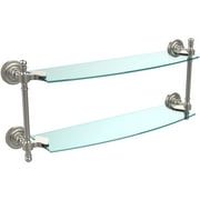 Retro Dot Collection 18" 2-Tiered Glass Shelf (Build to Order)