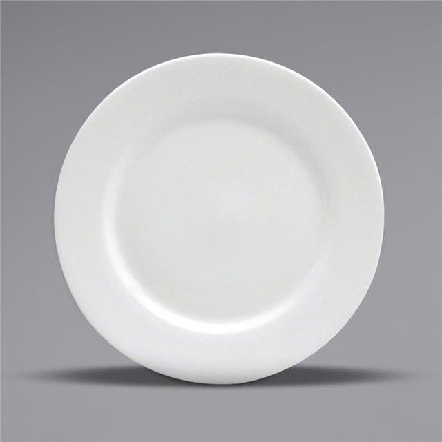 Buffalo F8010000111 5.5 in. Bright White Ware Rolled Edge Porcelain Plate