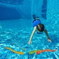 thumbnail image 3 of Set of 4 Vibrantly Colored Fun Moray Eel Diving Point Sticks Swimming Pool Toys 10'', 3 of 5