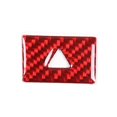 thumbnail image 1 of For 11Th Gen Honda Civic 2022 Carbon Fiber Warning Light Switch Button Cover Trim Sticker Frame Accessories Red, 1 of 5