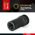 thumbnail image 3 of Teng Tools 32MM 1 Inch Drive 6 Point Metric Deep Thinwall Chrome Molybdenum Impact Socket | Mechanic Tool | Hand Tool - 910632, 3 of 7