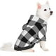 thumbnail image 2 of Balery White And Black Plaid Sudadera con Capucha para Perros Pequeños – Ropa para Mascotas, Disfraz para Perros y Gatos, Ideal para Fiestas y Cosplay-Medium, 2 of 7