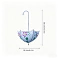 thumbnail image 3 of Cadancy Wall Hanging Planter Basket with Metal Frame, Umbrella Shaped Flower Pot Holder for Indoor Outdoor Plants, Decorative Garden Wall Mounted Vase, 3 of 9