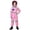 Light Pink, variant on Pandaie Kids Astronaut Costumes America Spacesuit for Boys Girls Metallic Pink Space Themed Jumpsuit Set with Gloves Hat 5-7 Years