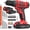 Red, variant on Pulituo 20V Cordless Drill Driver Kit, Home Tool Set with 20V Lithium-Ion Drill, 119PCS All-Purpose Kit, 21+1 Torque, 2-Speed, DIY & Home Repairs(green)