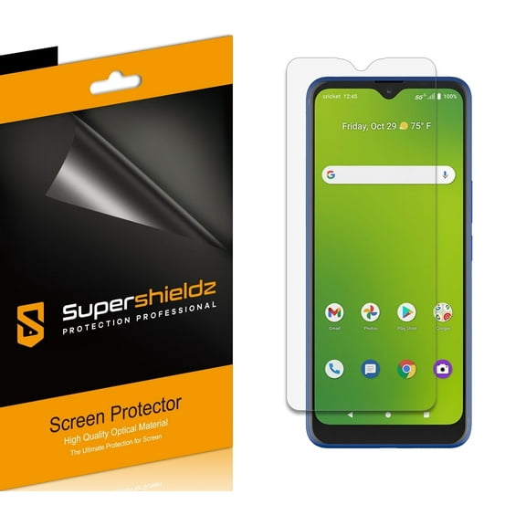 [6-Pack] Supershieldz for Cricket Dream 5G / AT&T Radiant Max 5G (6.82 inch) Screen Protector, Anti-Bubble High Definition (HD) Clear Shield