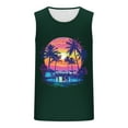 thumbnail image 4 of Blczomt Gym Big and Tall Tank Tops for Men Sleeveless Tees Beach Green Muscle Workout Graphic Tank Tops, 4 of 4