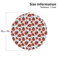 thumbnail image 2 of Fuzoiu Red Ladybugs Print Leather Coasters Set,Drink Coasters Set of 4,for Tabletop Protection, Durable PVC Coasters,Home Décor and Housewarming Gift-Round Shape, 2 of 6