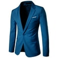 thumbnail image 1 of Men's Suit Jacket One Button Slim Fit Sport Coat Business Daily Blazer, 1 of 4
