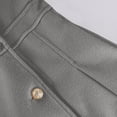 thumbnail image 6 of Wutalume Women's Solid Color Thick Long Sleeve Fashion Coat Jacket, Lapel Design with Double Breasted Buttons, Pockets and Lining, Wool Blend for Fall and Winter,Light Gray 2XL, 6 of 6