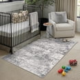 thumbnail image 3 of BERTHMEER 3' x 5' Gray Abstract Area Rugs Non-slip, 3 of 10