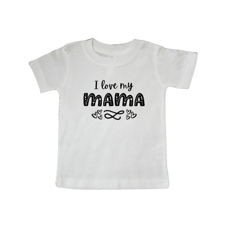 

Inktastic I Love My Mama- Hearts Gift Baby Boy or Baby Girl T-Shirt