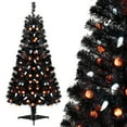 thumbnail image 1 of Costway 4.5 FT Artificial Halloween Tree with 281 Branch Tips 65 Orange Pumpkin Lights, 1 of 10