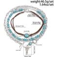 thumbnail image 7 of Western Necklaces Boho Layered Charm Necklace for Women Turquoise Beaded Choker Ox-head Pendant Necklace Western Jewelry for Women Cowgirl Accessories, 7 of 7