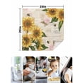 thumbnail image 4 of Sunflower Cloth Napkins Set of 8 Reusable Dinner Napkins, Farmhouse Floral Bee Brown Vintage Pink Yellow Cocktail Napkin Washable Table Napkins for Wedding/Holiday Party/Baby Shower 20"x20", 4 of 7