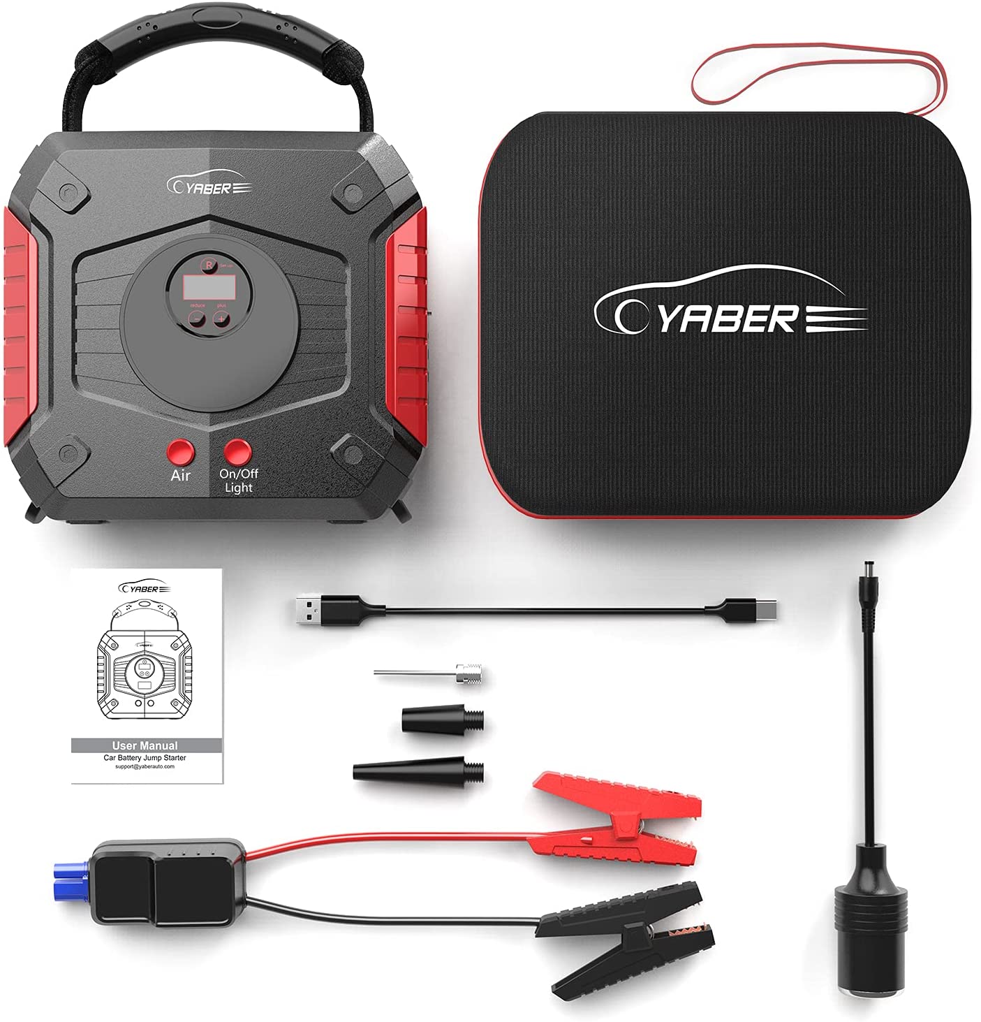 Buy Yaber YA30 Jump Starter with Air Compressor 150 PSI 2500A Peak