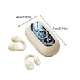thumbnail image 3 of Byujiro Earbuds Wireless Bluetooth Bones Conduction Bluetooth Earphones with Non in Ear Clip Style Sports Digital Display and Long Battery Wireless Earphones, 3 of 9