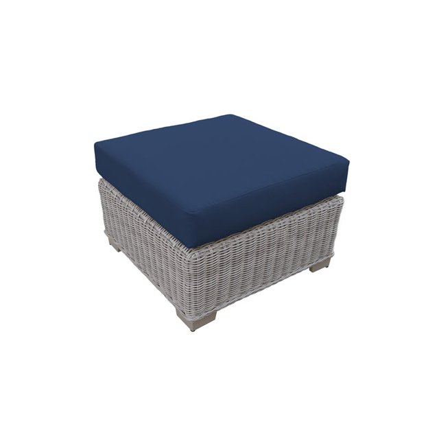 Coast Ottoman de Patio en Osier pour Extérieur